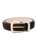 Dark Brown Textured Belt 1