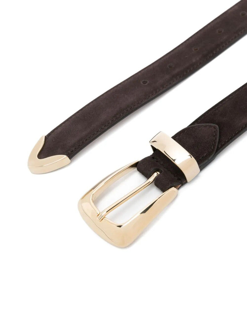 Dark Brown Textured Belt 2