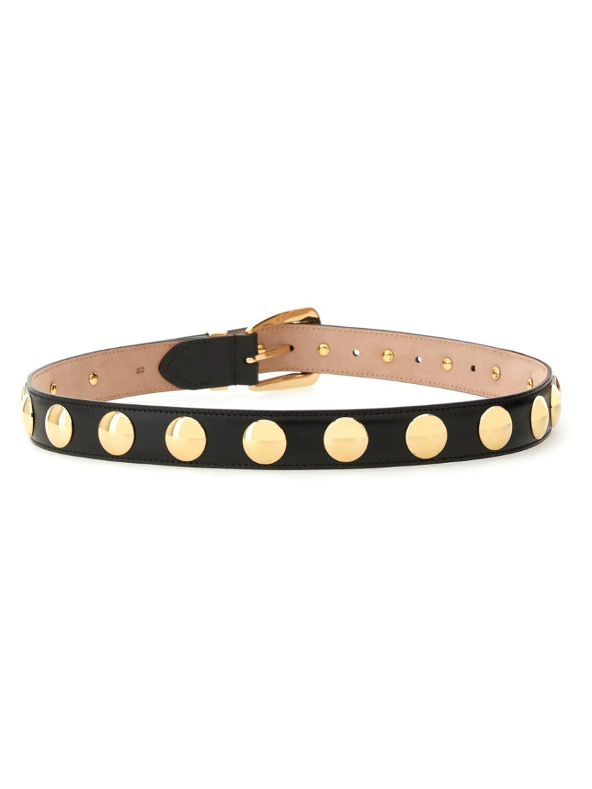 Black Studded Buckle Belt 2