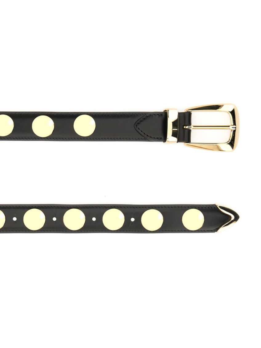 Black Studded Buckle Belt 3