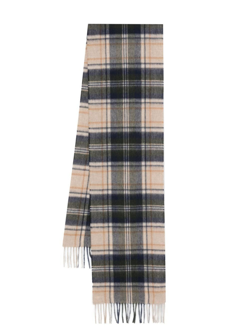 Beige Check Tartan Scarf 1