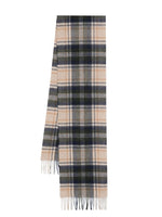 Beige Check Tartan Scarf 1