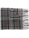 Grey Check Tartan Scarf 1