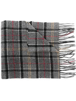 Grey Check Tartan Scarf 1