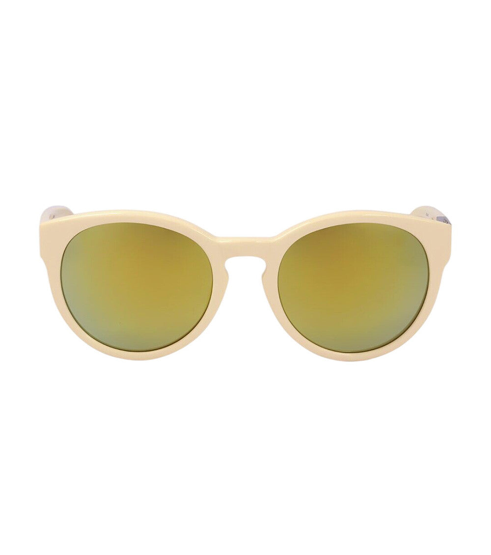 Beige Round Sunglasses 1