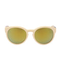 Beige Round Sunglasses 1