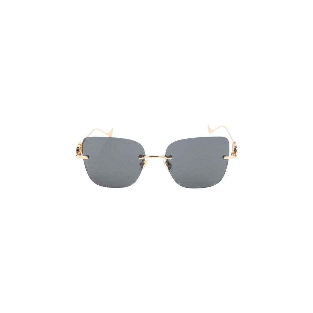 Golden Logo Square Sunglasses 1
