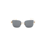 Golden Logo Square Sunglasses 1
