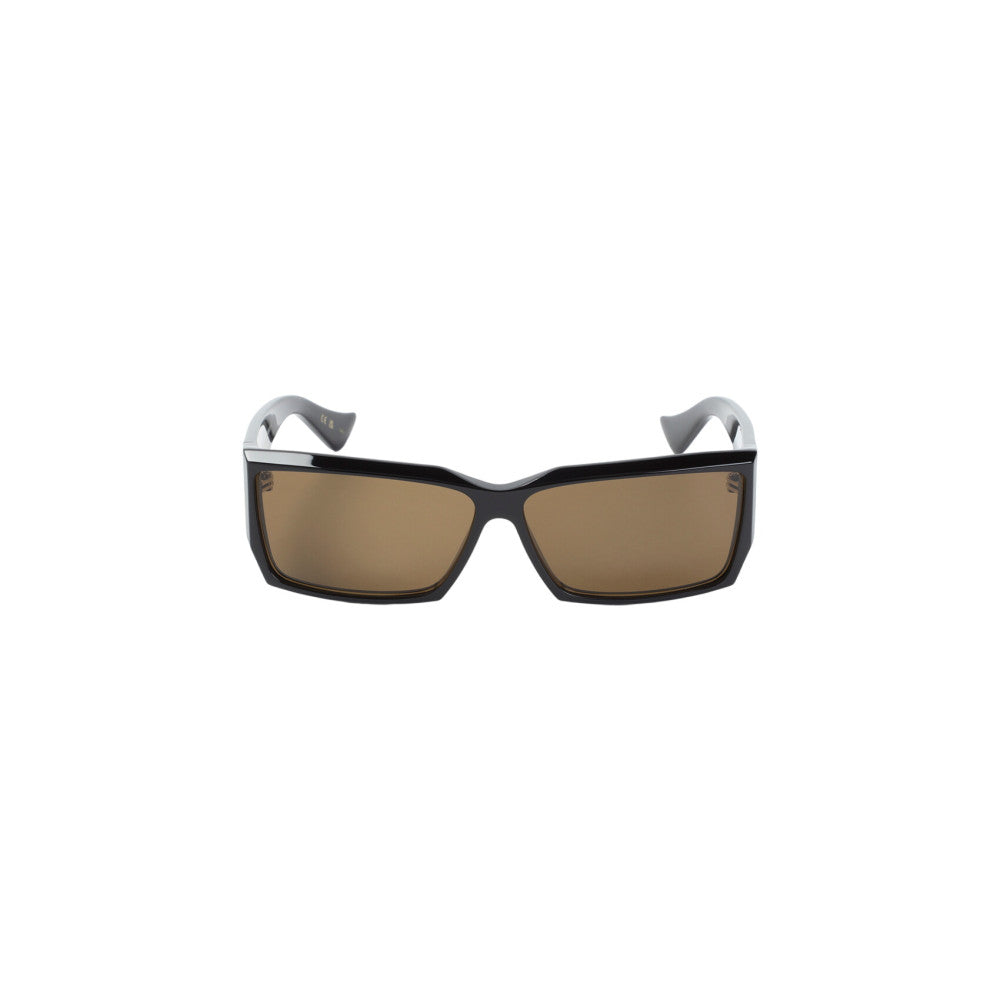 Black Logo Rectangular Sunglasses 1