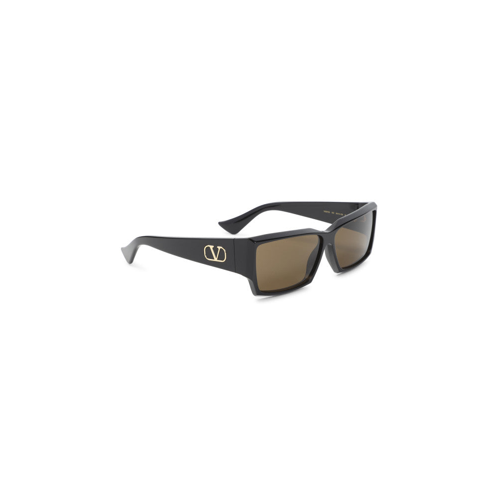 Black Logo Rectangular Sunglasses 2