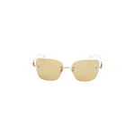 Golden Logo Square Sunglasses 1