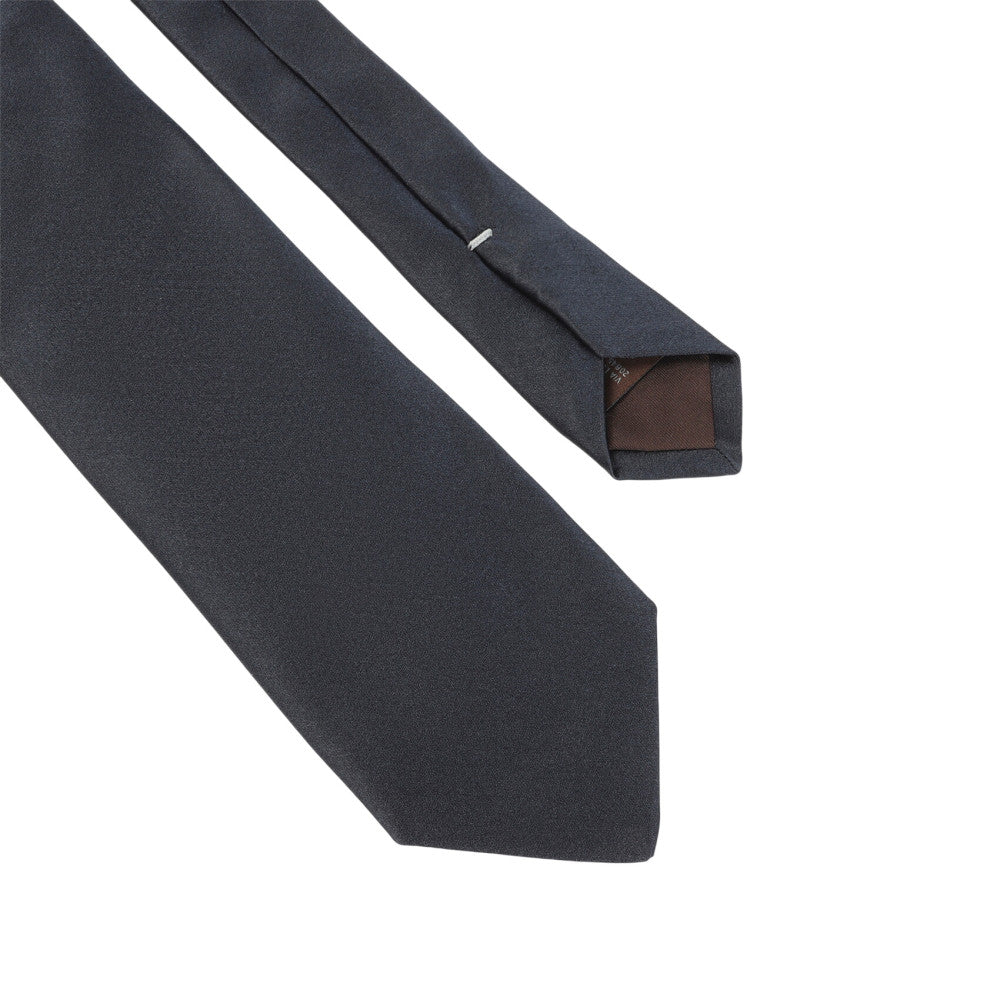 Dark Blue Solid Tie 2