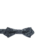 Dark Grey Abstract Bow Tie 1