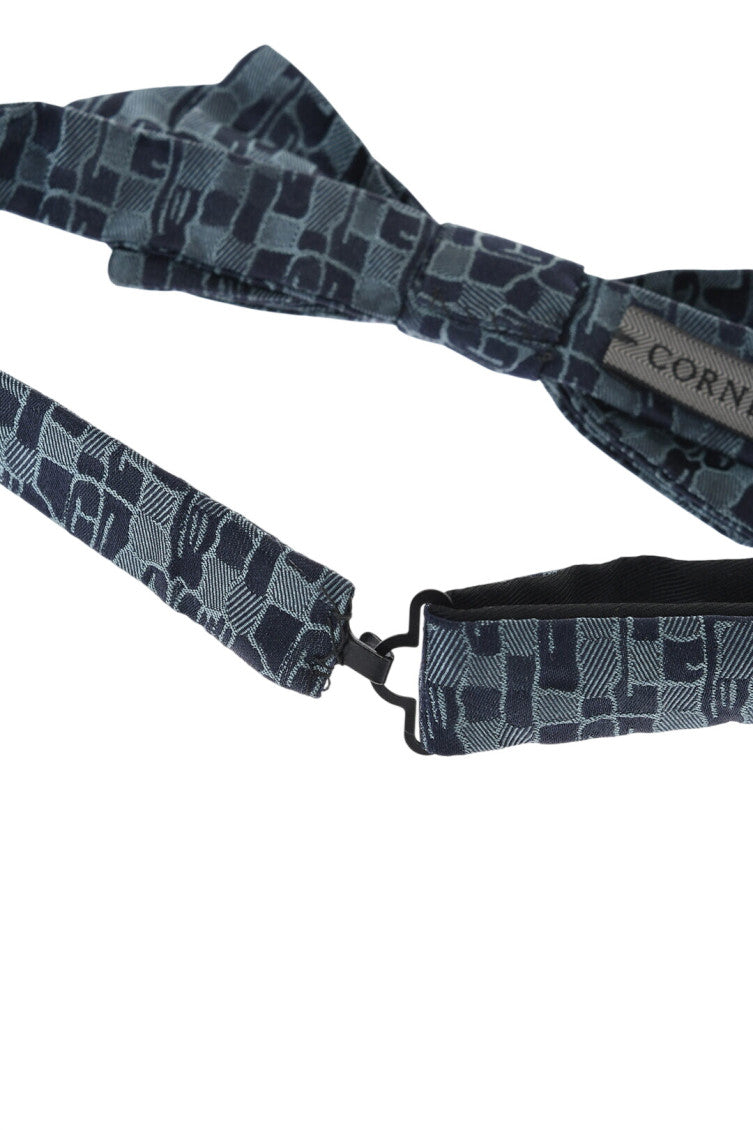 Dark Grey Abstract Bow Tie 3
