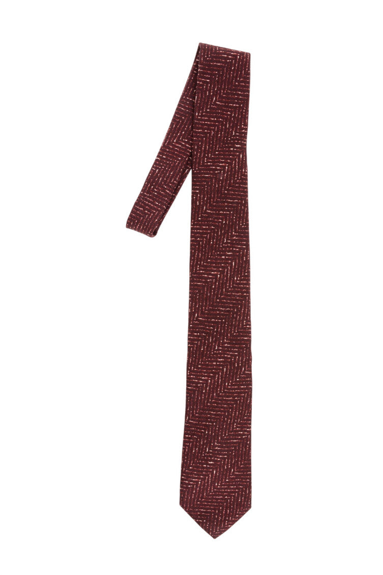 Maroon Textured Tie 1