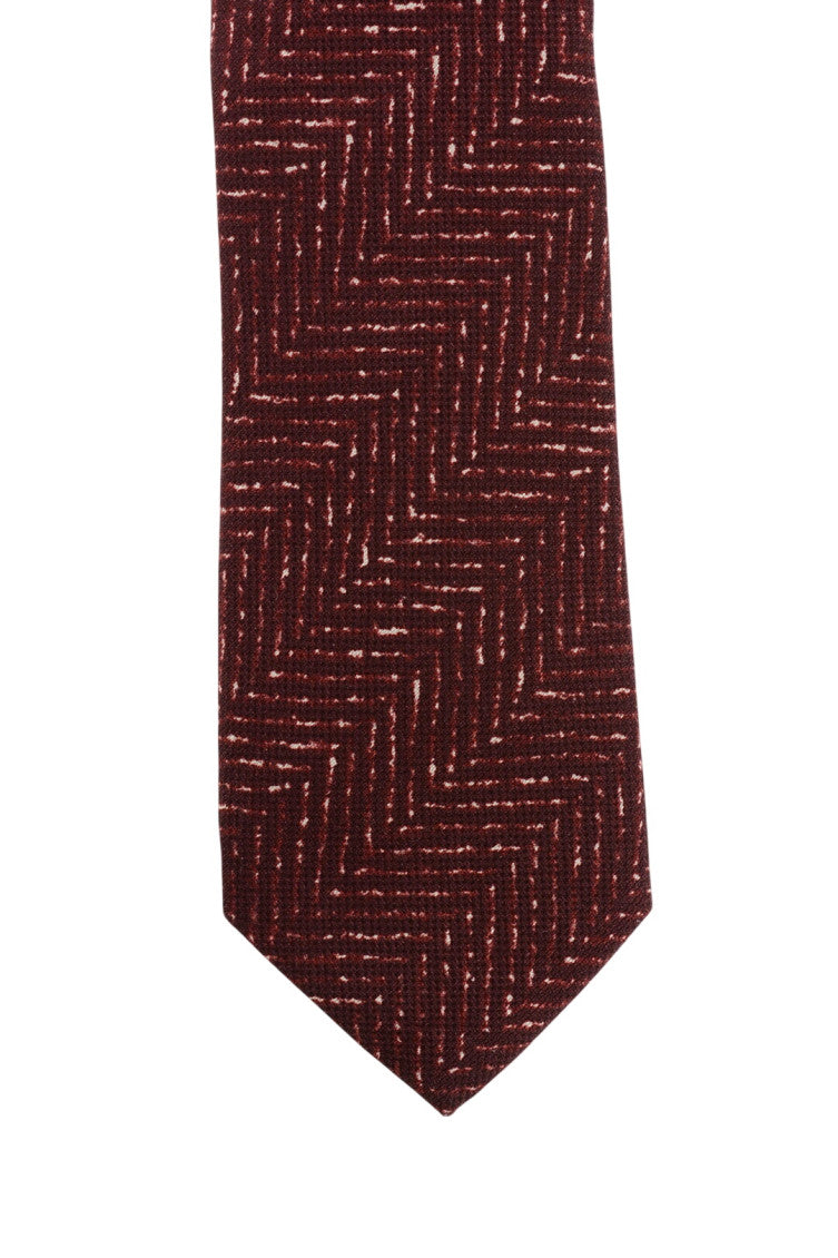 Maroon Textured Tie 2