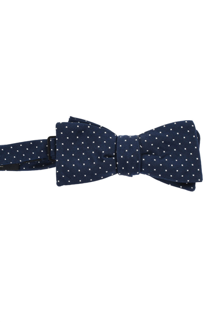Blue Polka Dot Bow Tie 1