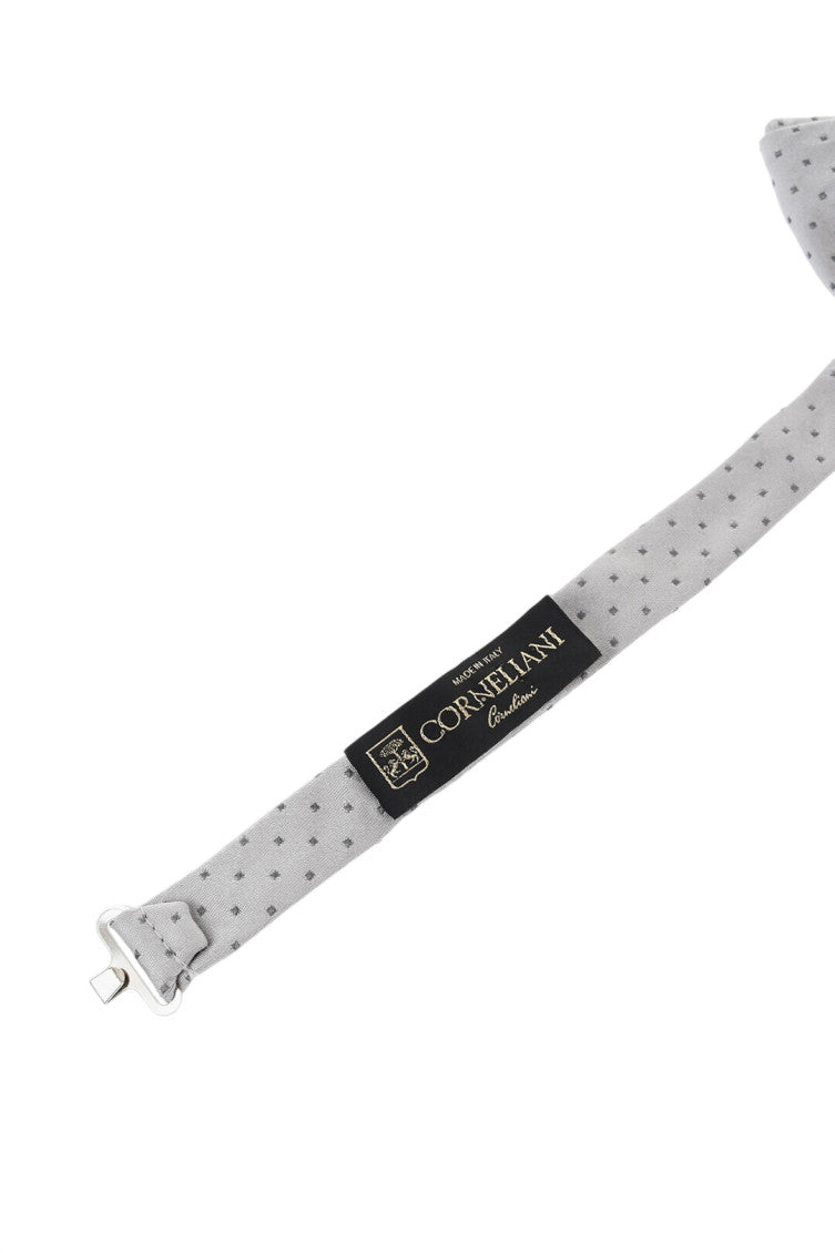 Grey Polka Dot Bow Tie 2