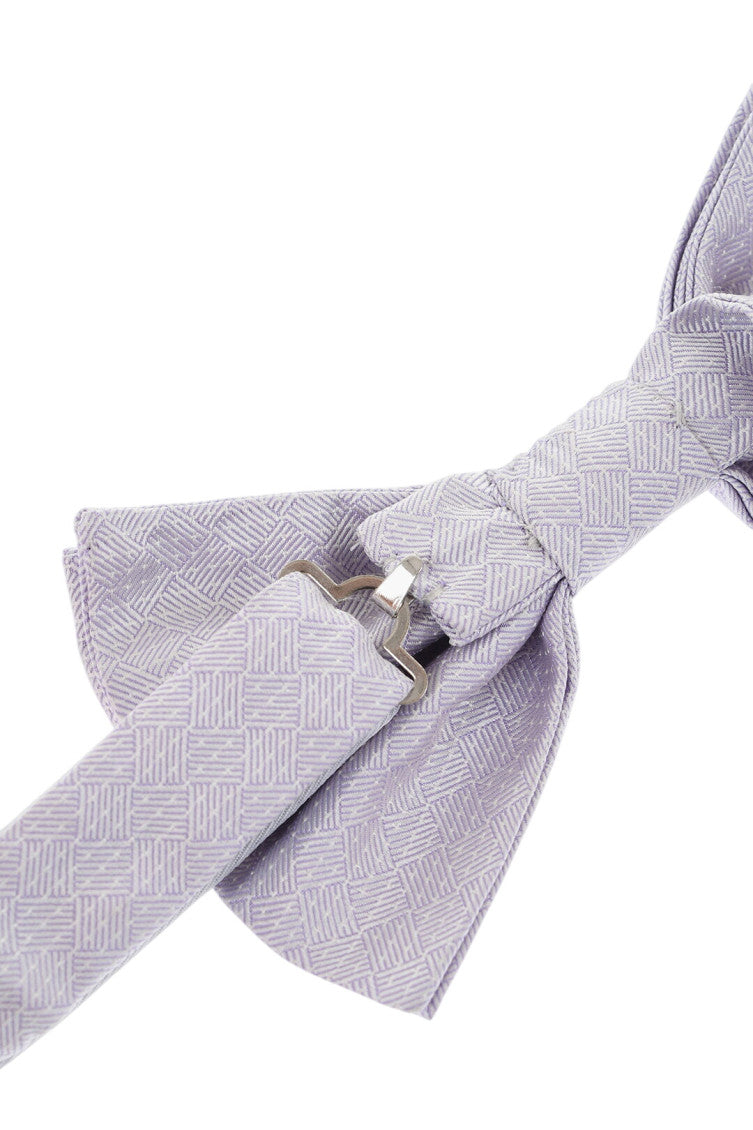Light Purple Jacquard Bow Tie 3