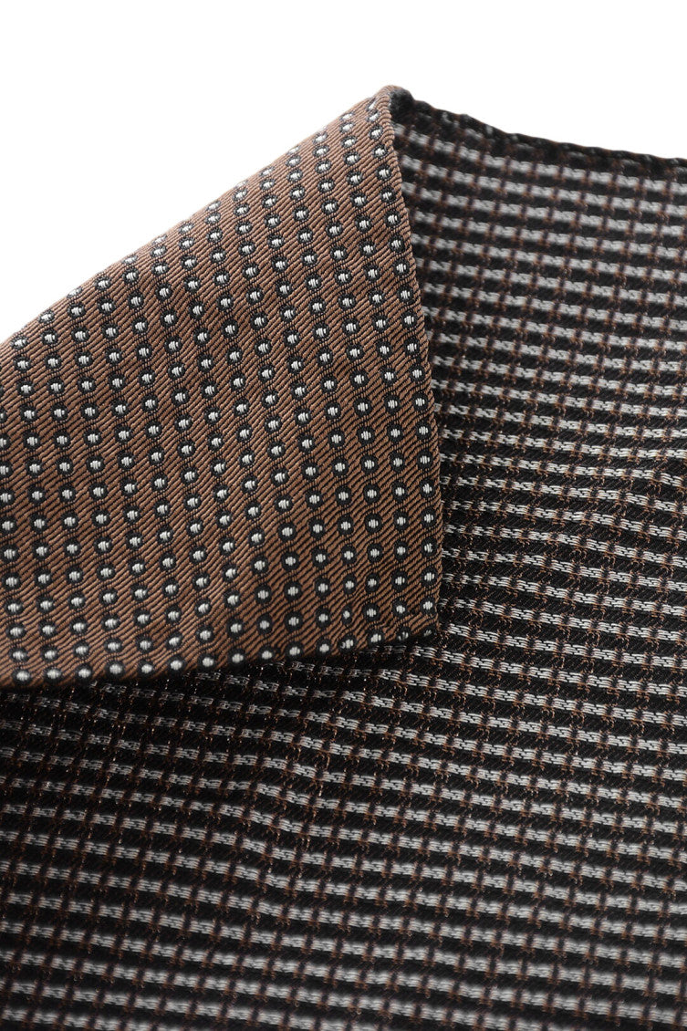 Brown Polka Dot Pocket Square 3