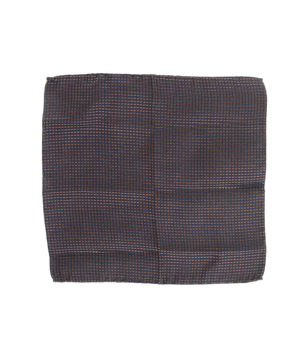 Brown Geometric Pocket Square 1
