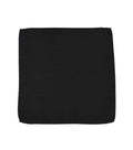 Black Solid Pocket Square 1