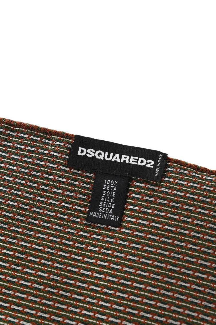 Brown Jacquard Printed Pocket Square 3