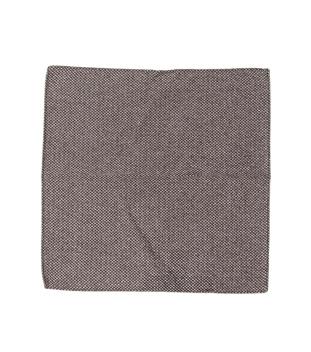 Brown Jacquard Pocket Square 1