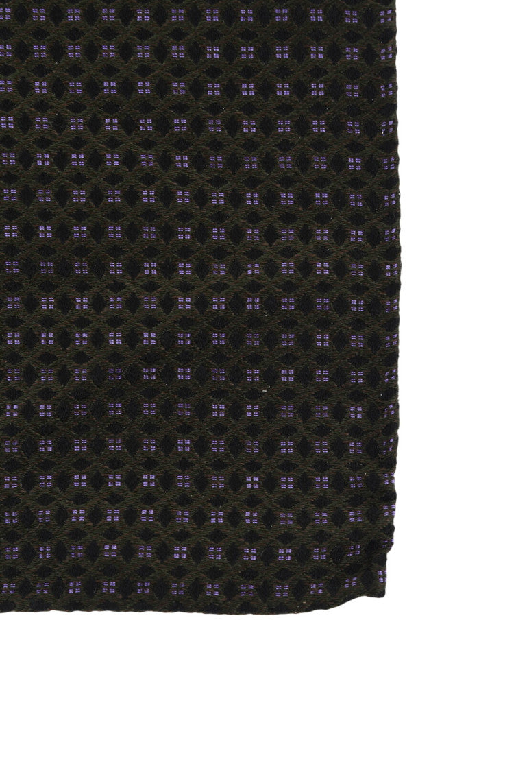 Dark Purple Geometric Pocket Square 2
