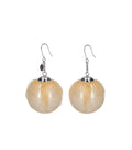 Yellow Tulle Drop Earrings 1