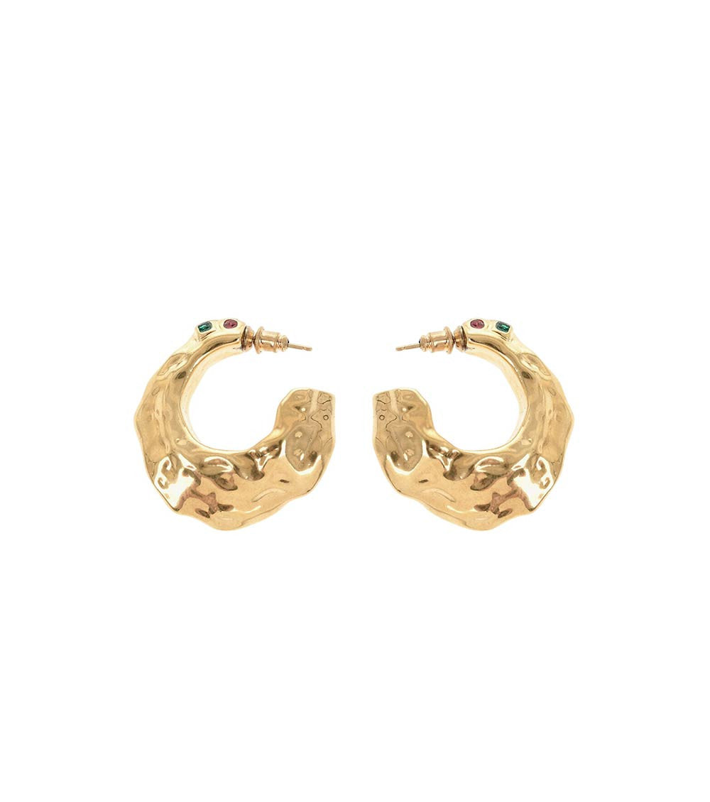 Golden Hoop Earrings 1