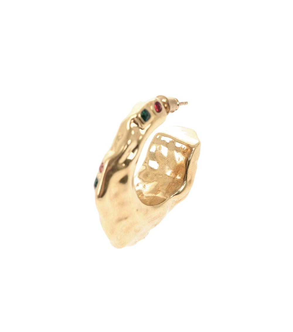 Golden Hoop Earrings 2