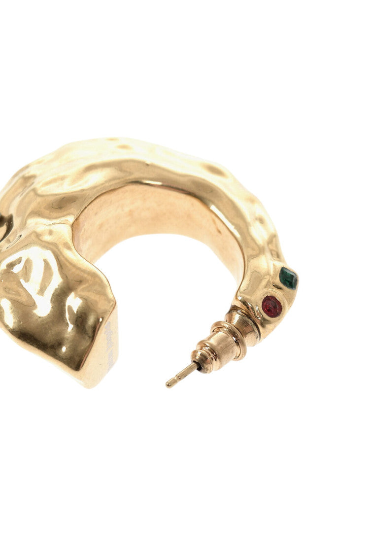 Golden Hoop Earrings 3