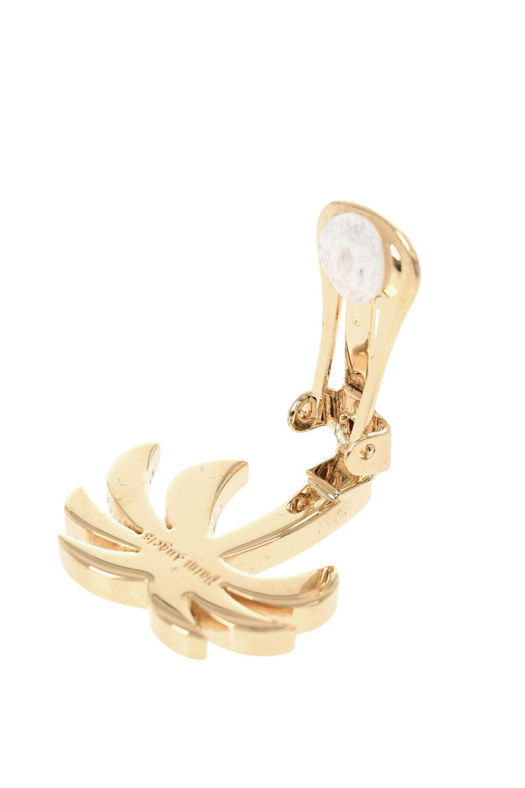 Golden Palm Tree Stud Earrings 2