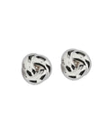 Silver Knot Stud Earrings 1