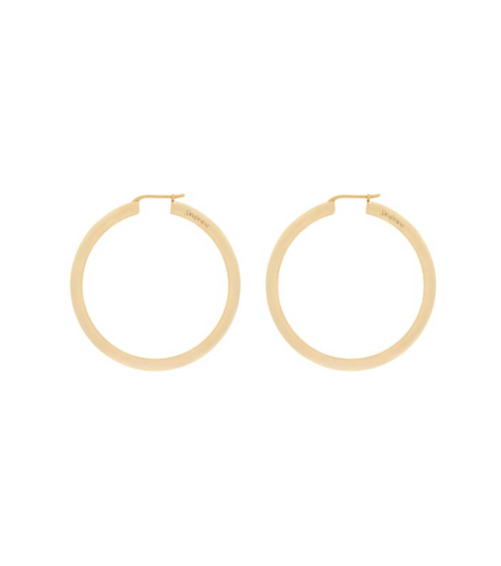 Golden Hoop Earrings 2