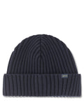 Navy Blue Knitted Beanie Cap 1