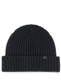 Black Knitted Beanie Cap 1