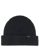 Black Knitted Beanie Cap 1