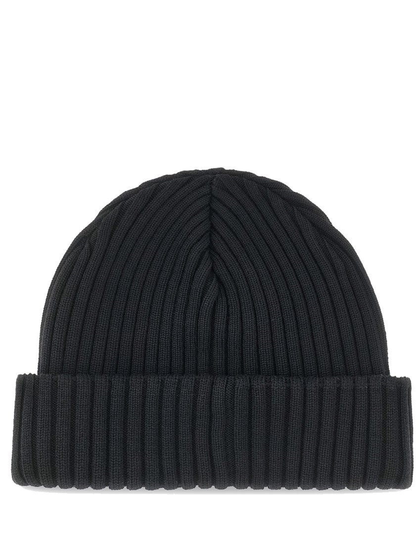 Black Knitted Beanie Cap 2