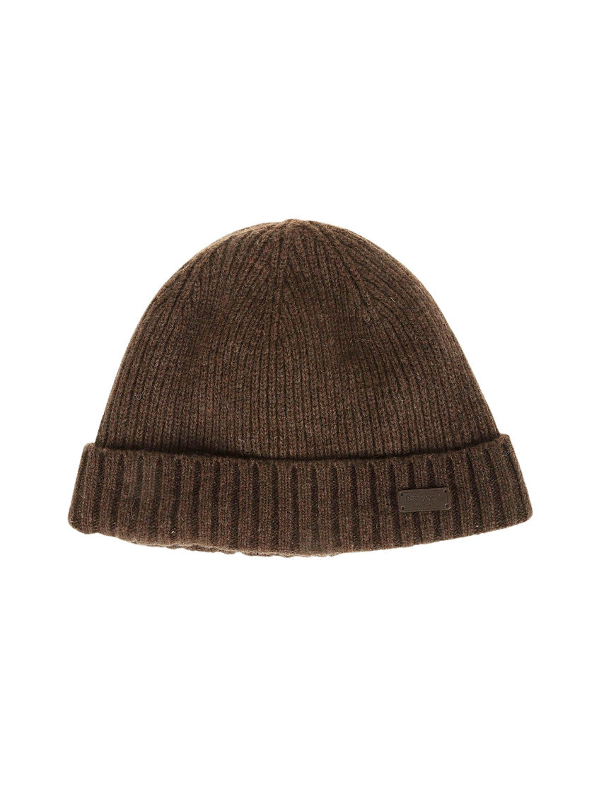 Brown Logo Knitted Beanie Cap 1