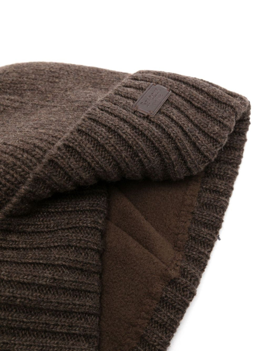 Brown Logo Knitted Beanie Cap 3