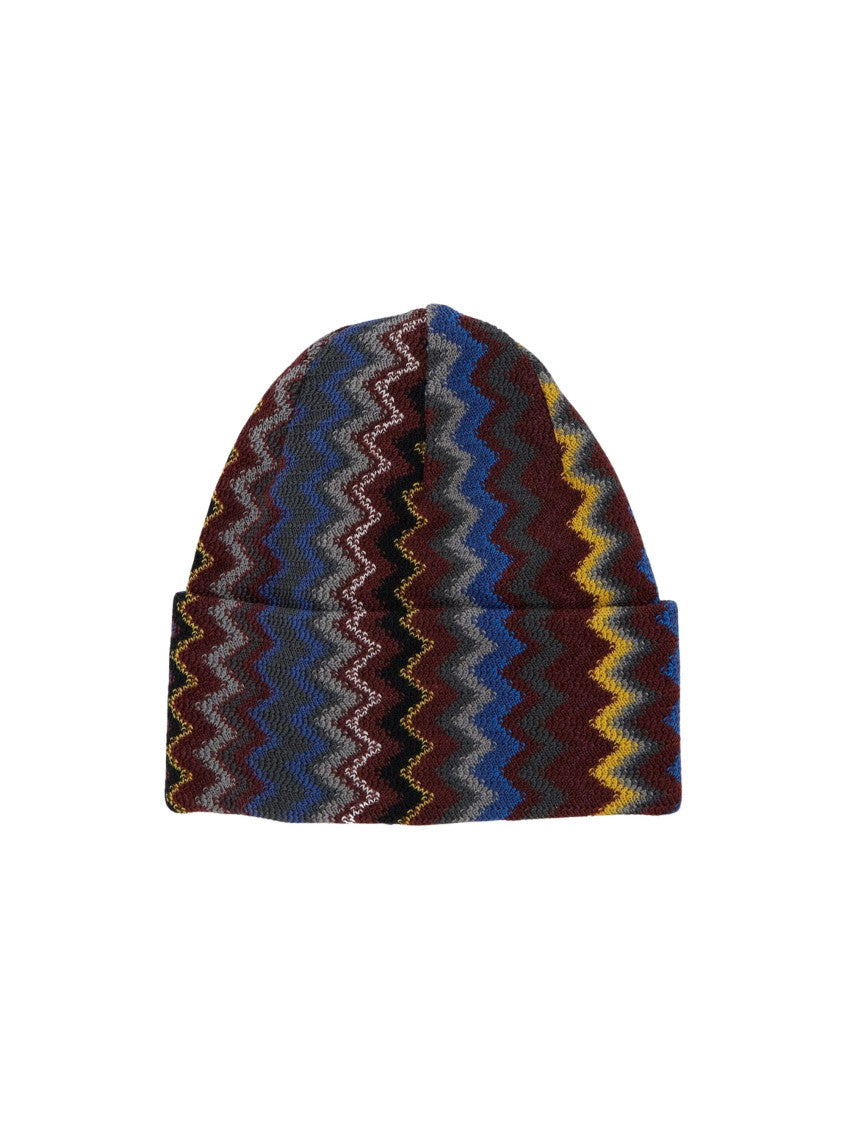 Multicolor Chevron Beanie Cap 1