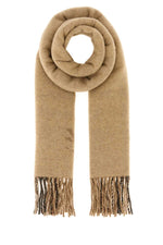 Beige Logo Reversible Scarf 1