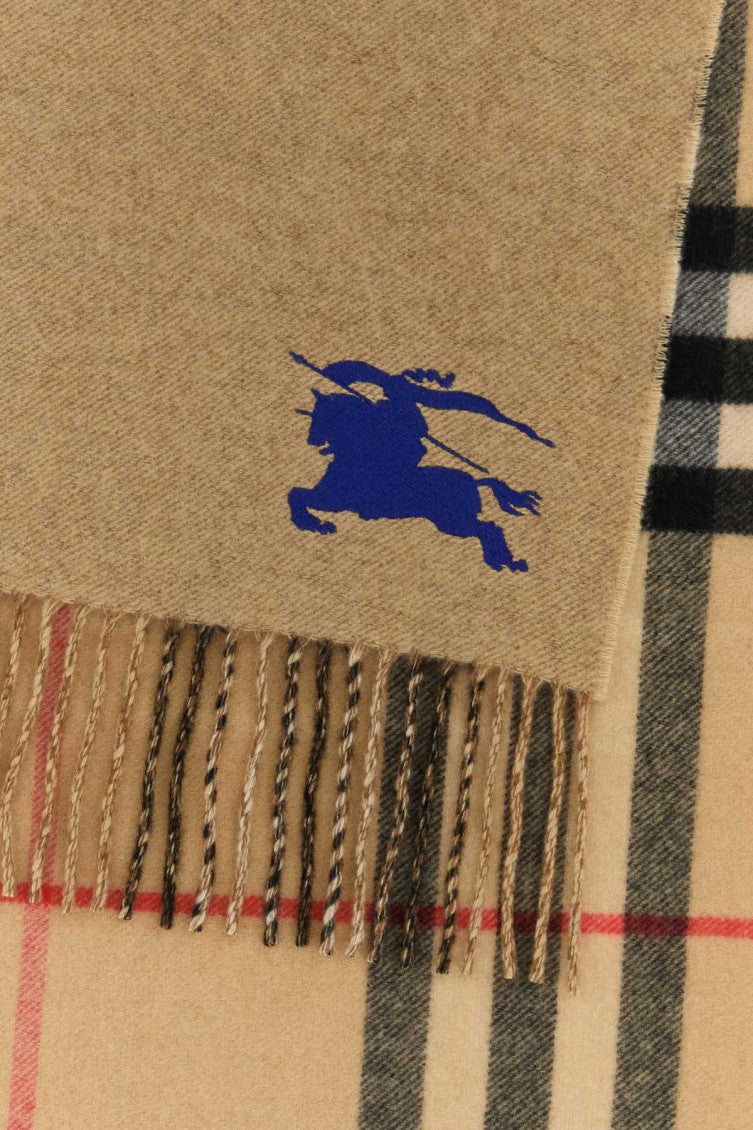 Beige Logo Reversible Scarf 2