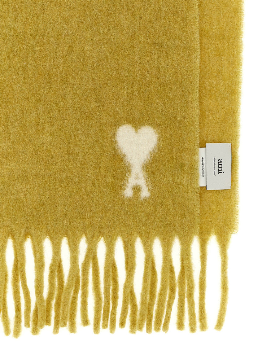 Yellow Ami De Coeur Logo Scarf 2
