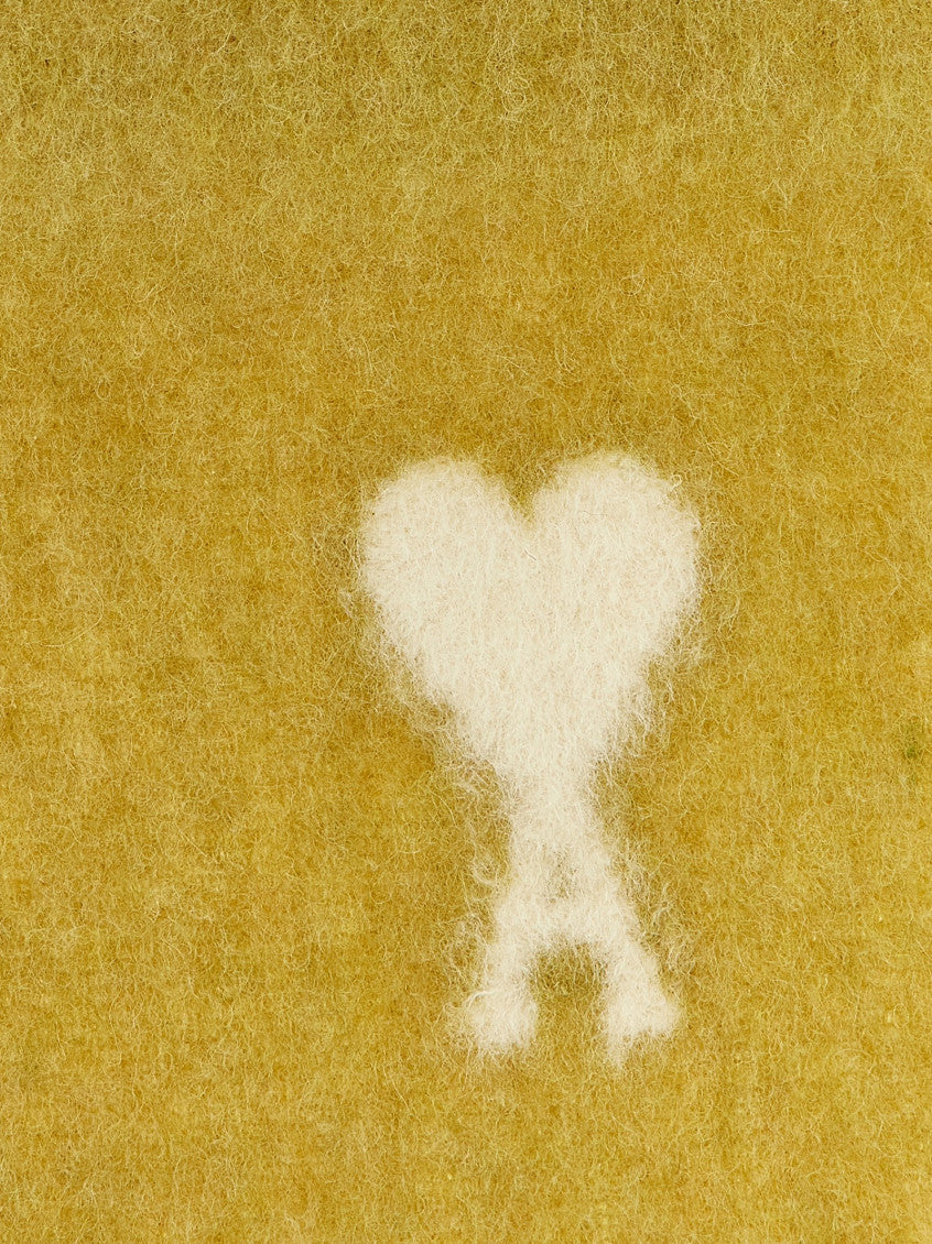 Yellow Ami De Coeur Logo Scarf 3