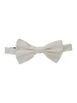 White Solid Bow Tie 1