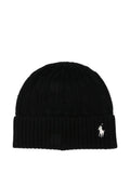 Black Embroidered Logo Hat 1