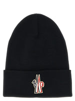 Black Logo Patch Beanie Hat 1